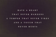 A touch that never hurts