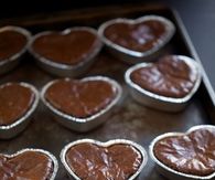 Heart shaped brownies