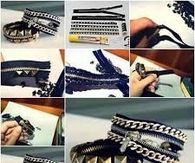 DIY Zipper Bracelets
