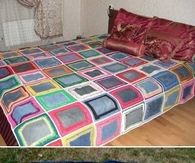 DIY Denim Blanket
