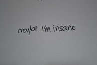 Maybe im insane