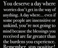 stay positive