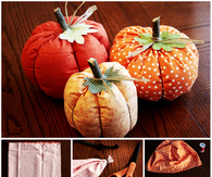 Cloth pumpkins