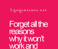 Believe the reason why it will