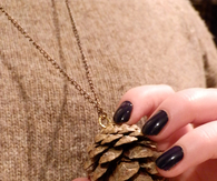Pine cone necklace
