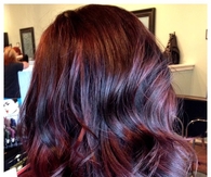 Red violet hair