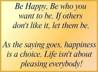 be happy