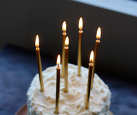 Golden Birthday Candles