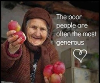 poor people are the most generous