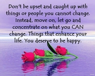 You deserve to be happy