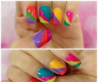 Candy Colored Nails