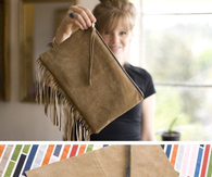 DIY Suede Purse