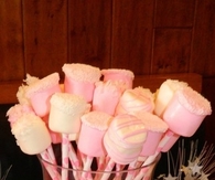Chocolate covered marshmallows