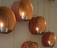 Tuna Can and Scrap Paper Cande Holders