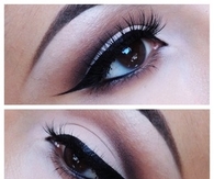 Pin eye makeup