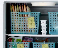 Freezer basket storage