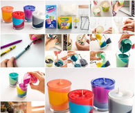 DIY crayon candles