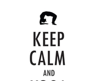 Keep calm and yoga on