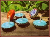 DIY bottle cap candles