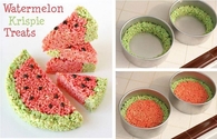 Watermellon Rice Krispy Treats