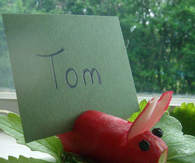 Radish Rabbit Place Card Holder