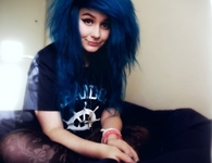Punk rocker hairstyle