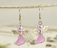 Lovely Wedding Dress Angel Earrings