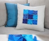 DIY Pillow With Felt Pads