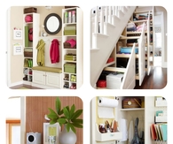 Home organization collage