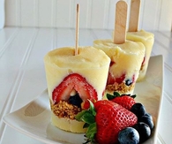 Cheesecake popsicles