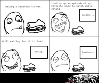 Cant start eating until the episode starts