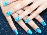 Blue nail art designs