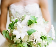 White bridal bouquet