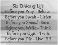 six ethics of life