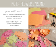 DIY Paper Flower Garland