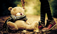 Girl and bear