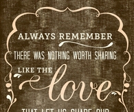 the love that let us share our name