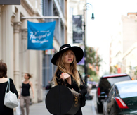 All Black with Polka Dots