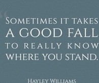 Sometime It Takes A Good Fall