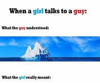 When a girl talks to a guy