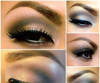 Eyelash and eye shadow design