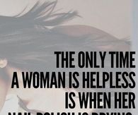 the only time a woman is helpless