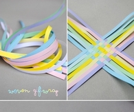DIY woven gift wrap
