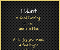 I want