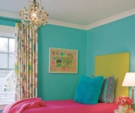 Colorful girls room