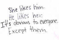 She likes him. He likes her.