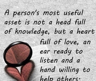 a persons most useful asset