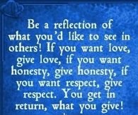 you get what you give
