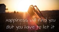 Happiness will find you