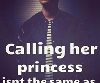 Calling her princess